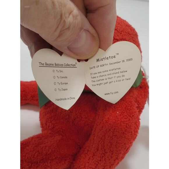 TY Beanie Baby “Mistletoe” the Holiday Bear Vintage, Retired, PRE-OWNED - Picture 5 of 5
